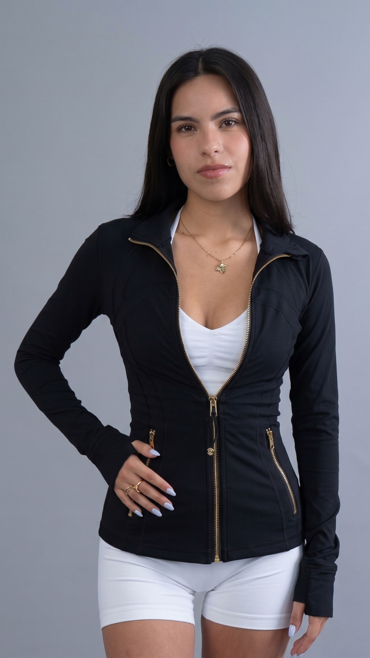 The Sculpt Jacket - Black Truffle