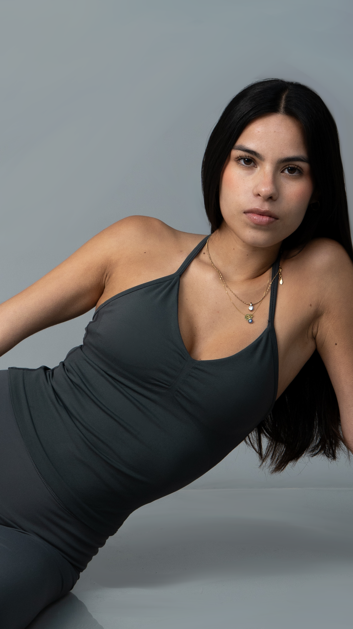 The Sweetheart Top - Charcoal
